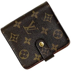 Louis Vuitton Bifold Wallet Zip Brown Monogram M61667 CA0948 LOUIS VUITTON Unisex