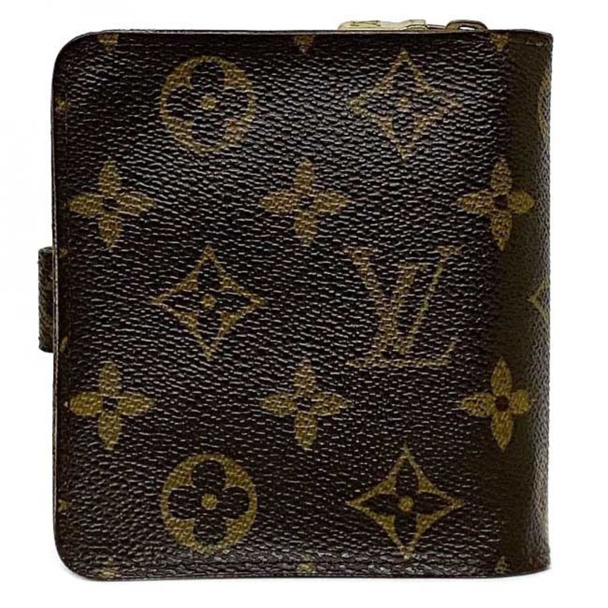 Louis Vuitton Bifold Wallet Zip Brown Monogram M61667 CA0948 LOUIS VUITTON Unisex