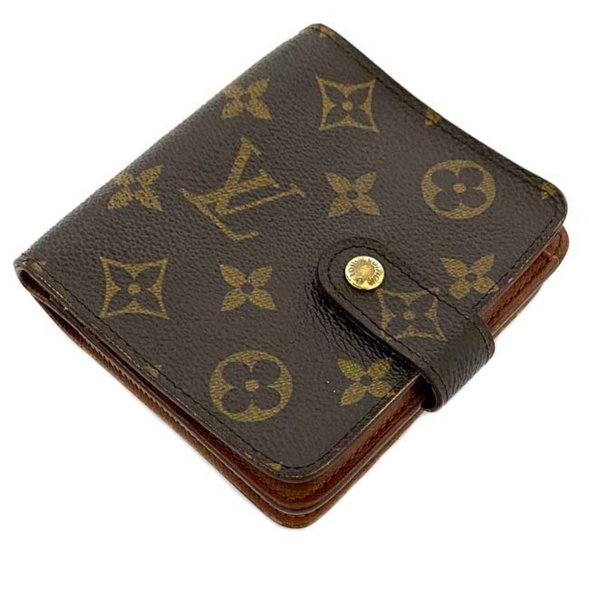 Louis Vuitton Bifold Wallet Zip Brown Monogram M61667 CA0948 LOUIS VUITTON Unisex