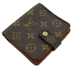 Louis Vuitton Bifold Wallet Zip Brown Monogram M61667 CA0948 LOUIS VUITTON Unisex