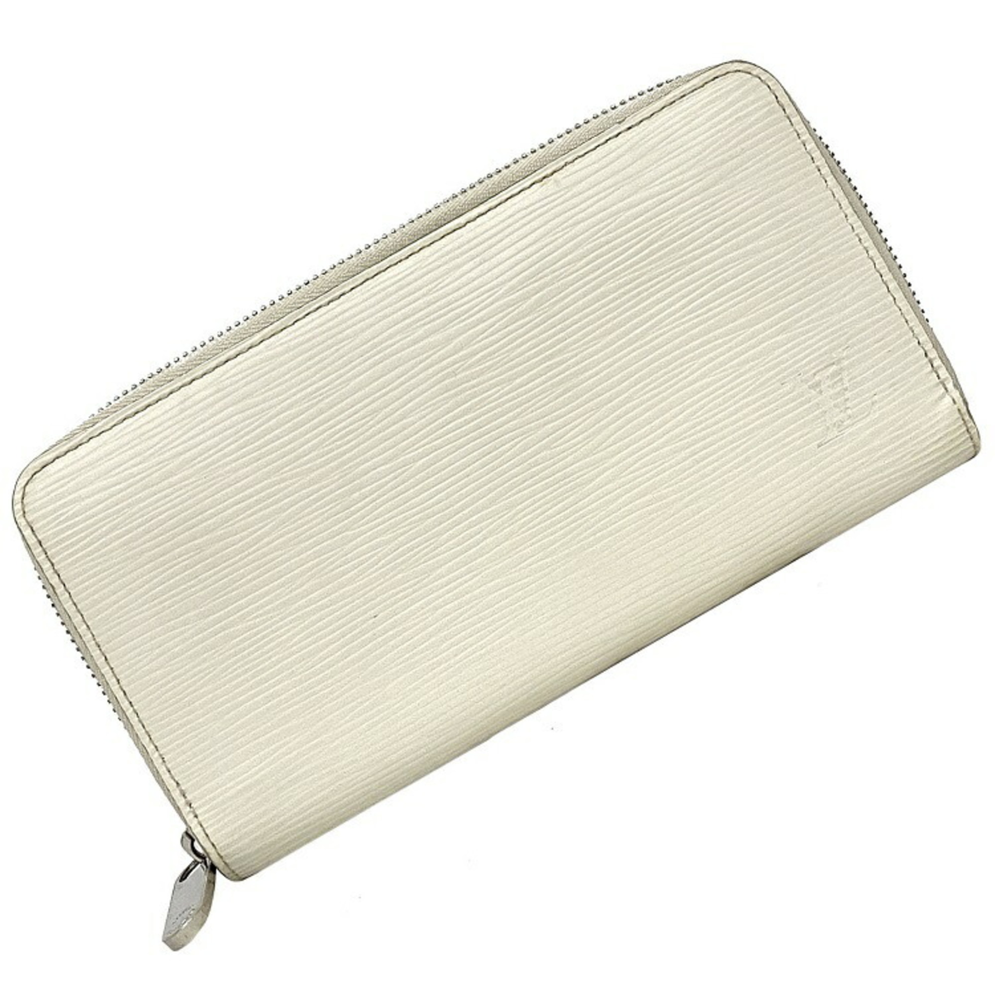 Louis Vuitton Long Wallet Zippy White Yvoire Epi M6007J Leather CA2182 LOUIS VUITTON LV Round