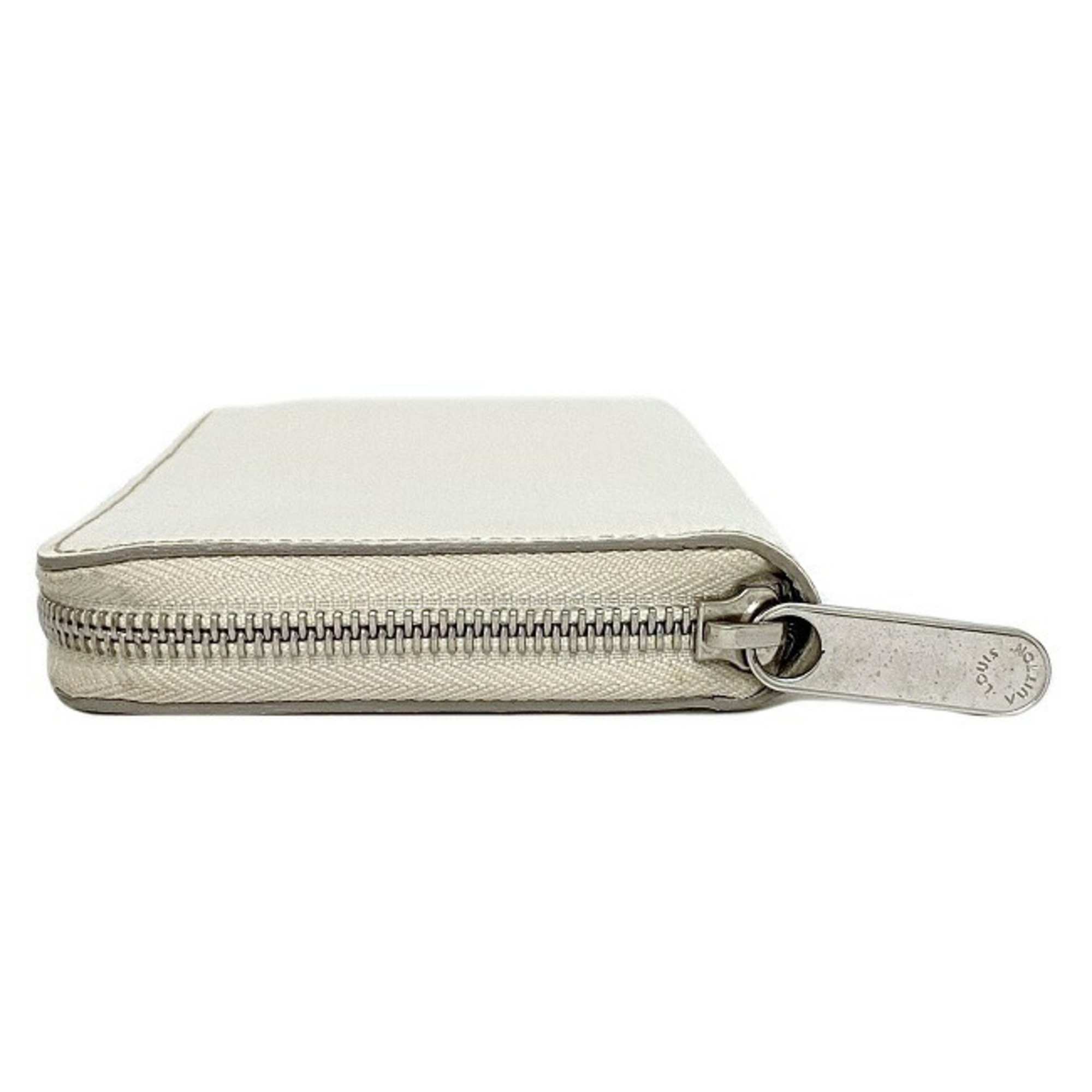 Louis Vuitton Long Wallet Zippy White Yvoire Epi M6007J Leather CA2182 LOUIS VUITTON LV Round