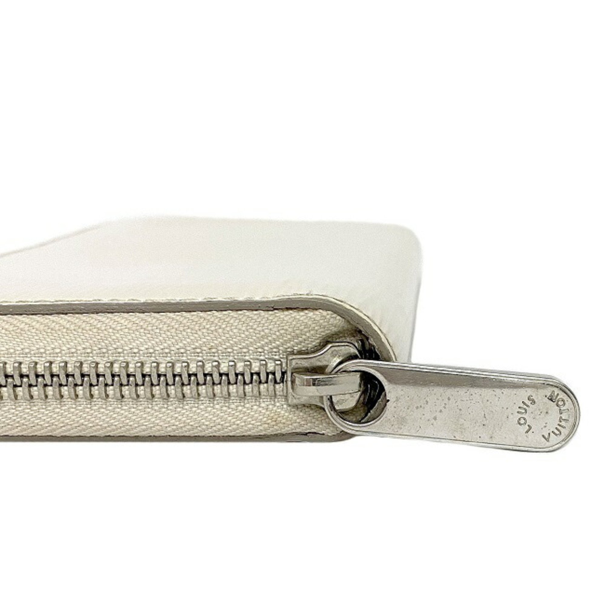 Louis Vuitton Long Wallet Zippy White Yvoire Epi M6007J Leather CA2182 LOUIS VUITTON LV Round