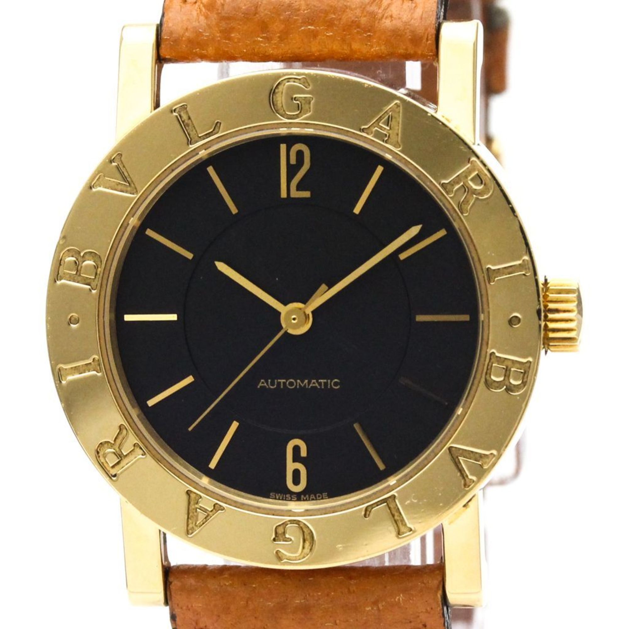 Polished BVLGARI Bvlgari Bvlgari 18K Gold Quartz Watch BB30GL AUTO