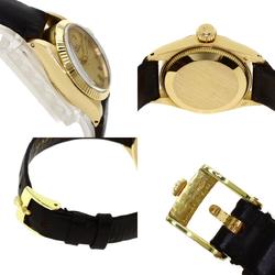 Rolex 6719 Oyster Perpetual Watch K18 Yellow Gold/Leather Women's ROLEX
