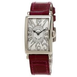 Franck Muller 902CD1R Conquistador Long Island Relief 300 Limited Diamond Watch K18 White Gold/Leather Women's FRANCK MULLER