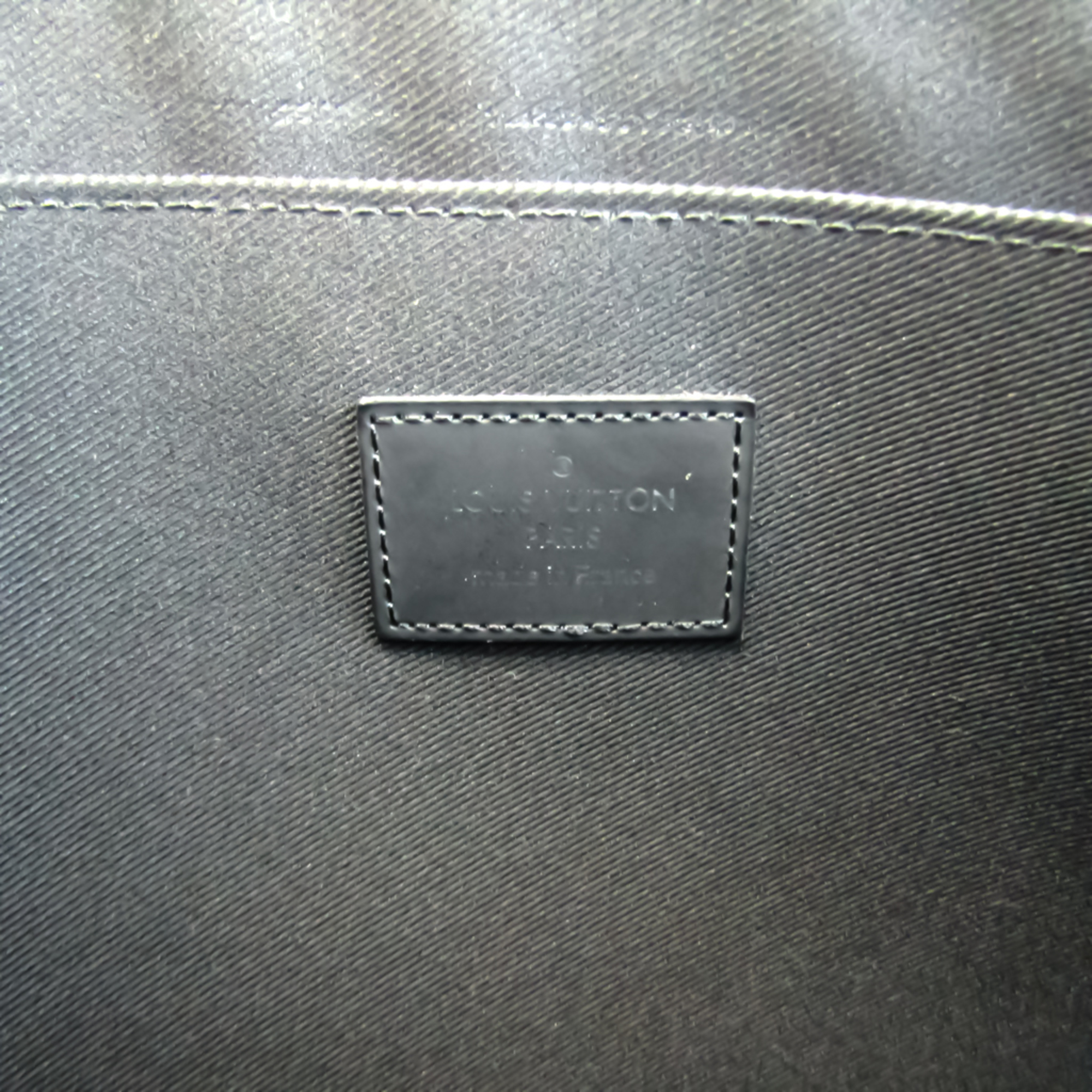 Louis Vuitton Damier Graphite Pochette Joule GM Christopher Nemes N61232 Men's Clutch Bag Damier Graphite