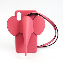 Loewe Leather Phone Bumper For IPhone X Pink Elephant 103.30AB05