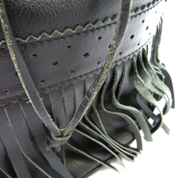 J&M Davidson Carnival L Women's Leather Shoulder Bag Black