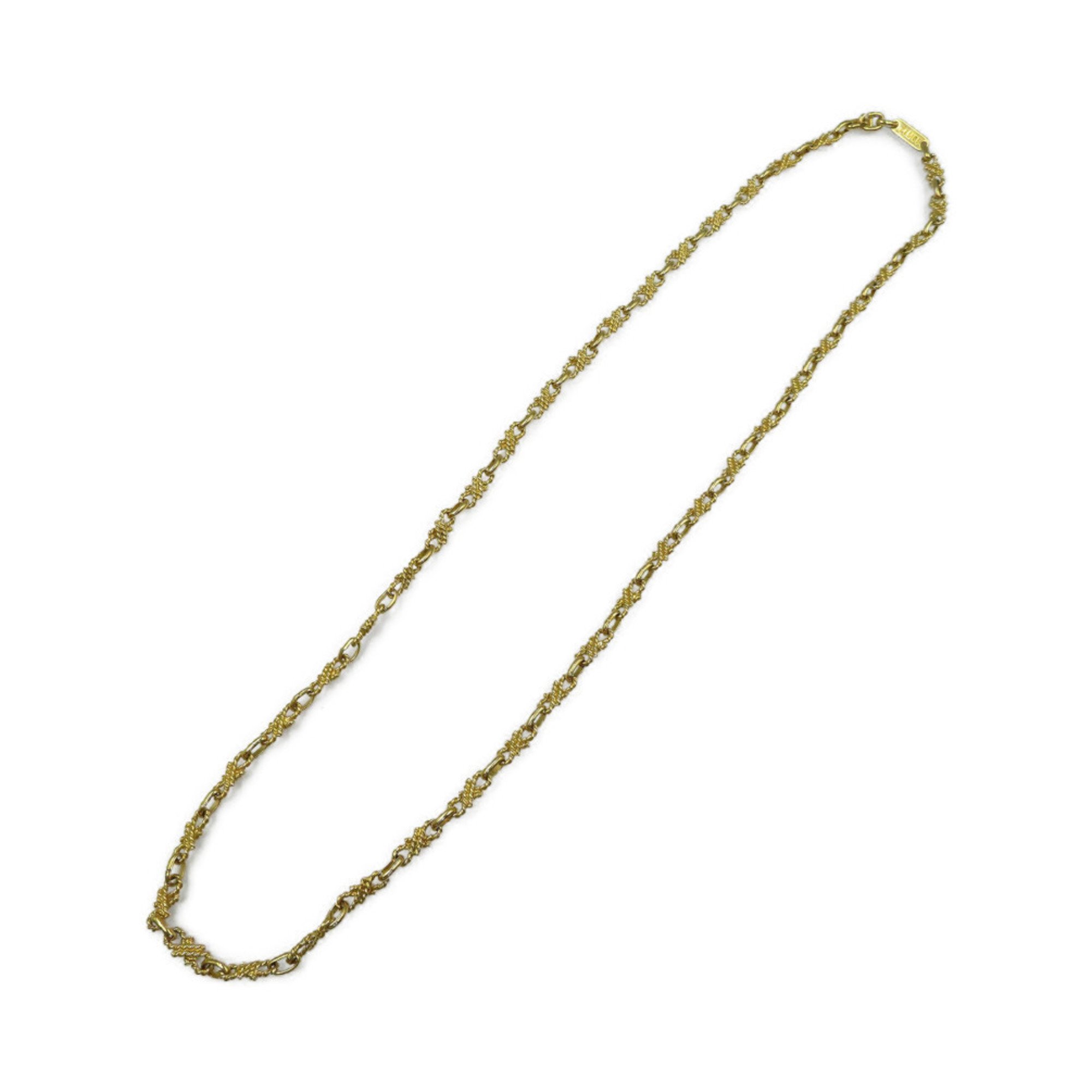 celine metal gold necklace