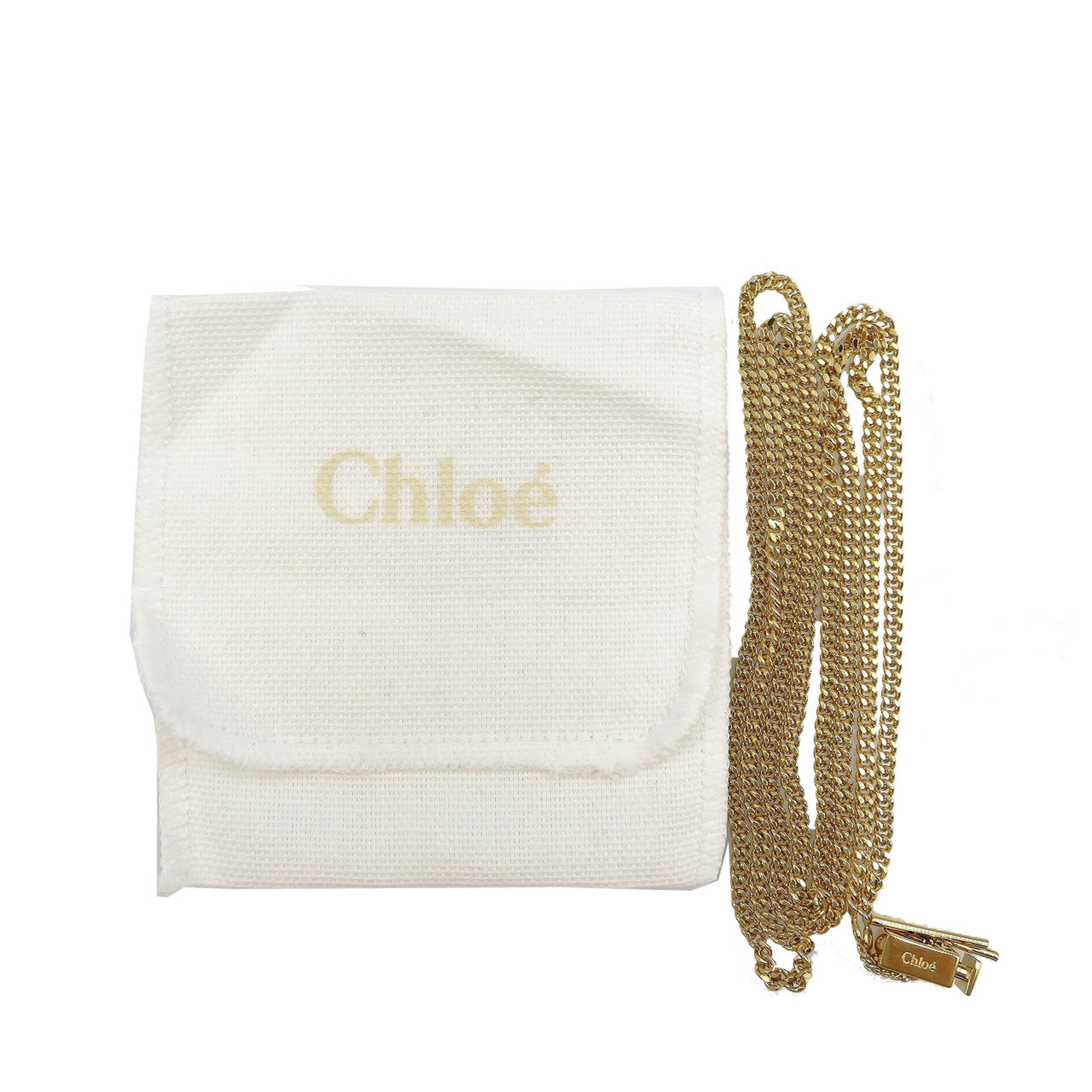 Chloe metal gold chain necklace