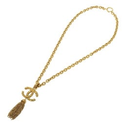 Chanel Lava Cocomark 93A Gold Chain Necklace