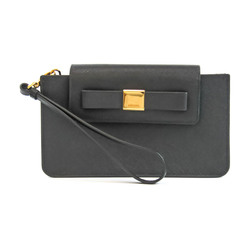 Prada Mini Women's Leather Clutch Bag Black