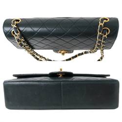 CHANEL matelasse bag double flap chain lambskin