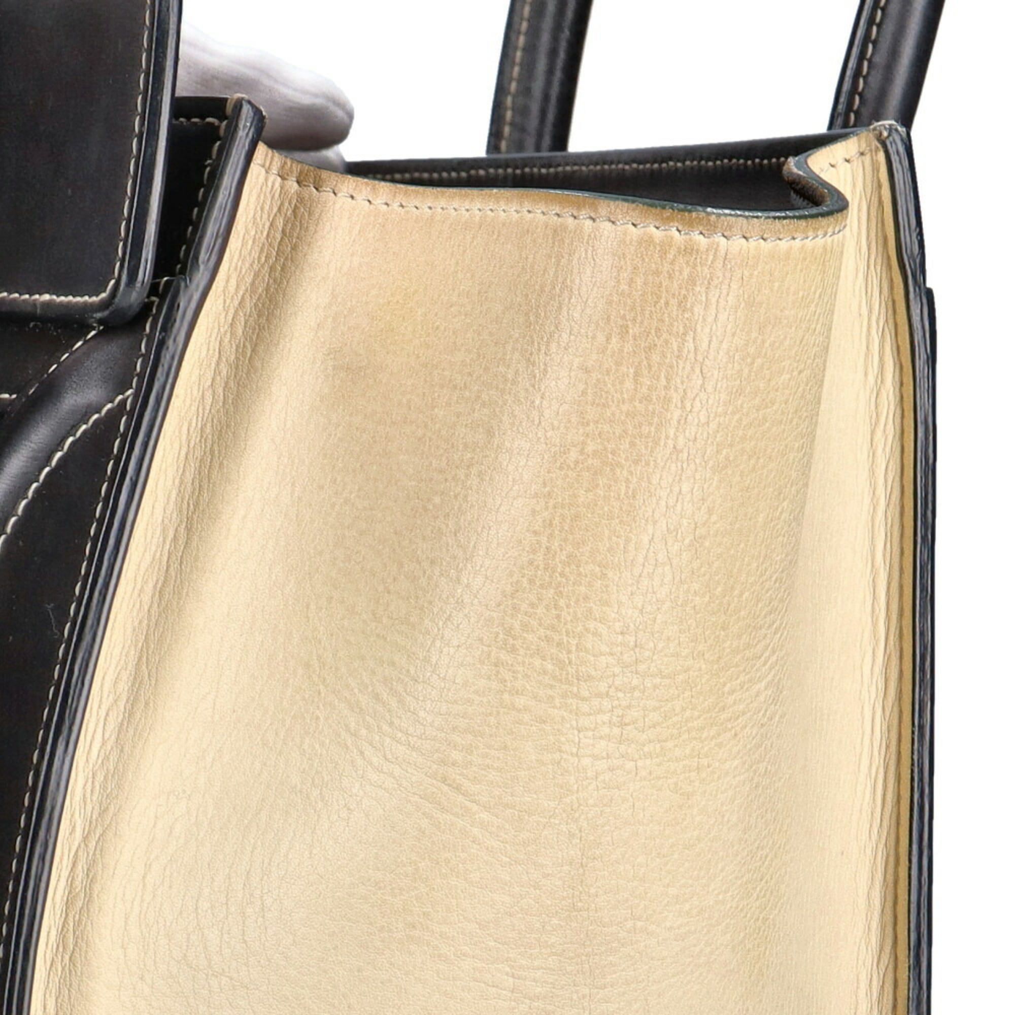 Celine CELINE Micro Shopper Luggage Handbag Calf Ladies