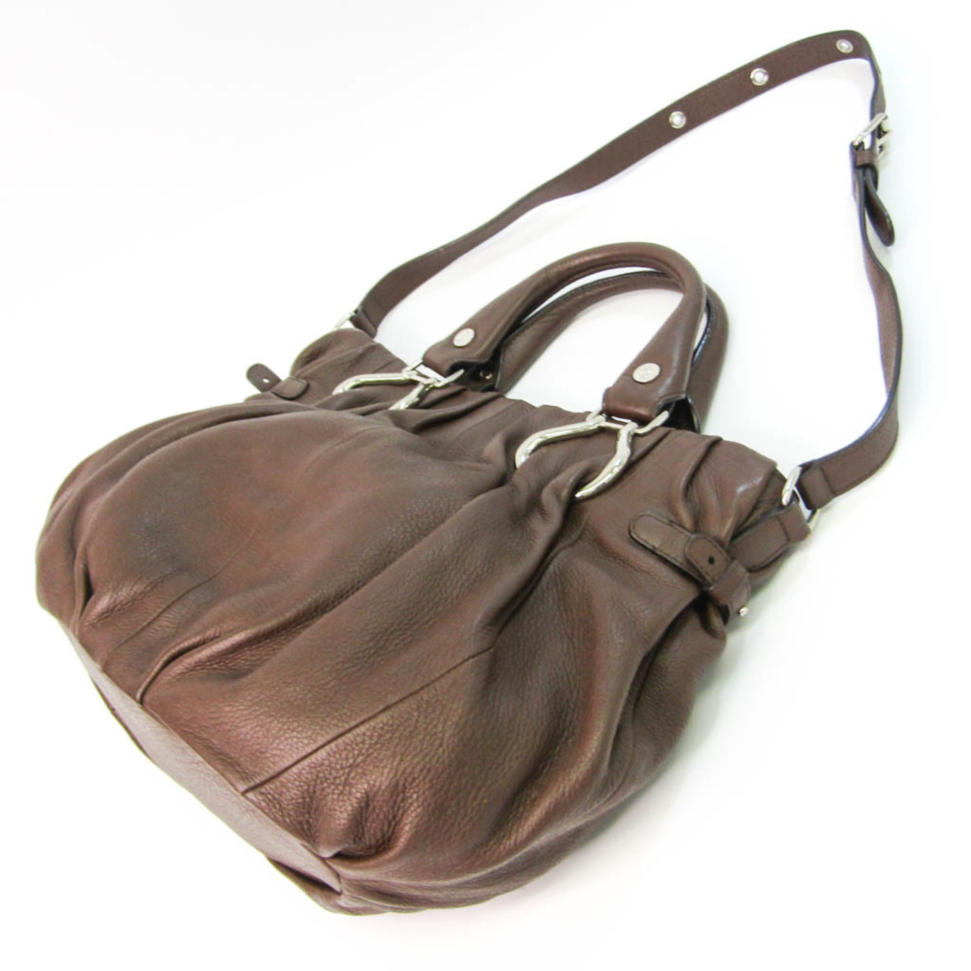 Celine Women's Leather Handbag,Shoulder Bag Brown