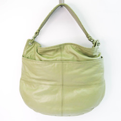Bottega Veneta Intrecciato Men,Women Leather Shoulder Bag Light Green