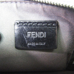 Fendi 8AP151SRO Women's Leather Coin Purse/coin Case Gray