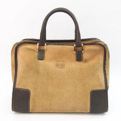 Loewe Amazona Women's Leather,Suede Handbag Khaki