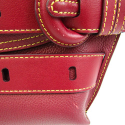 J&M Davidson THE BELT POUCH 1813n Women's Leather Shoulder Bag Burgundy