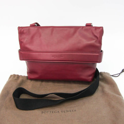 Bottega Veneta Women's Leather Shoulder Bag Burgundy