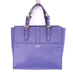 Giorgio Armani Y1D006 Women's Leather Handbag,Shoulder Bag Purple Blue