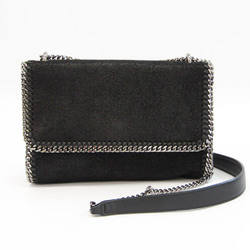 Stella McCartney 455128 Women's Faux Leather Shoulder Bag Black