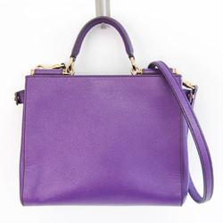 Dolce & Gabbana Women's Leather Handbag,Shoulder Bag Purple