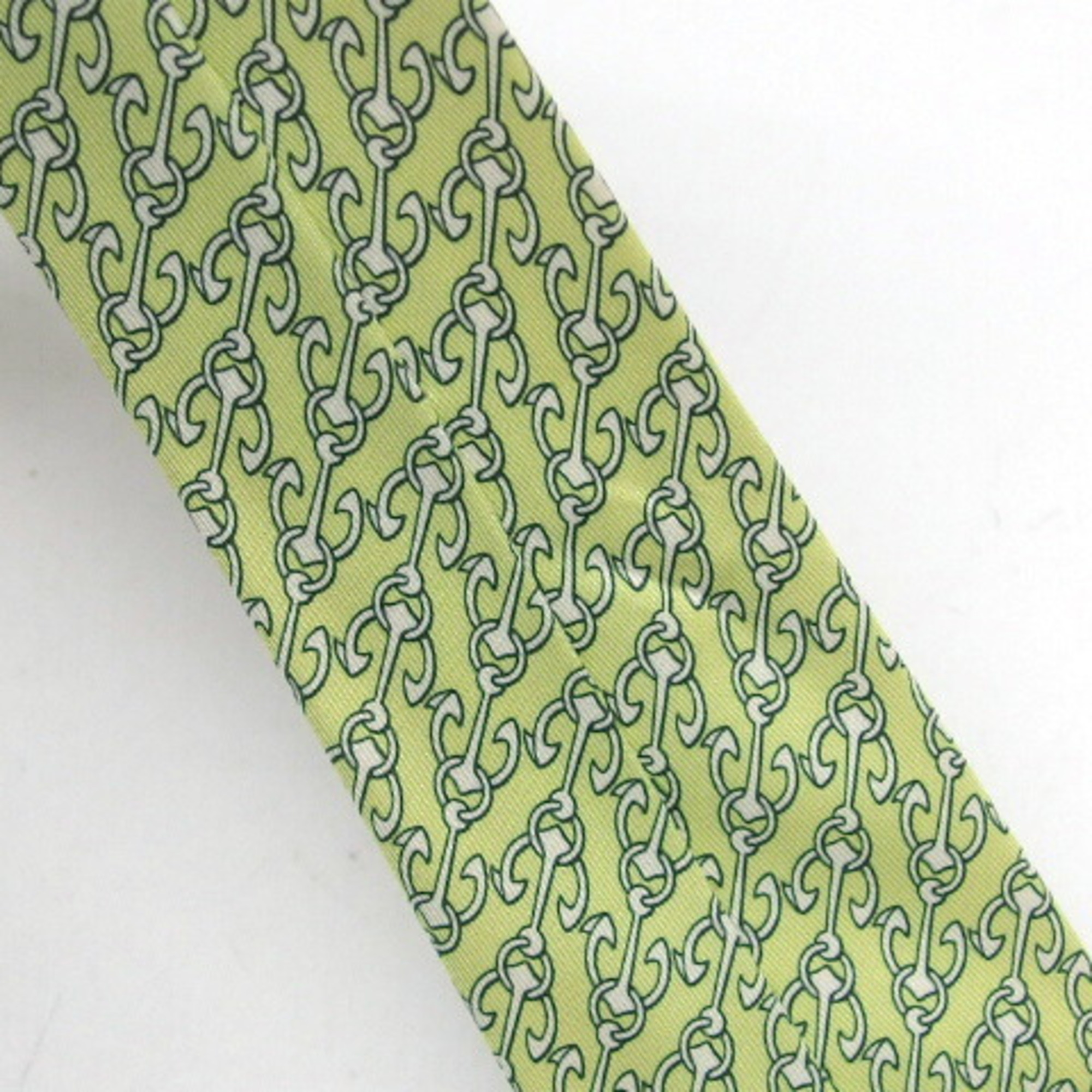 Hermes Poseidon silk tie anchor chain