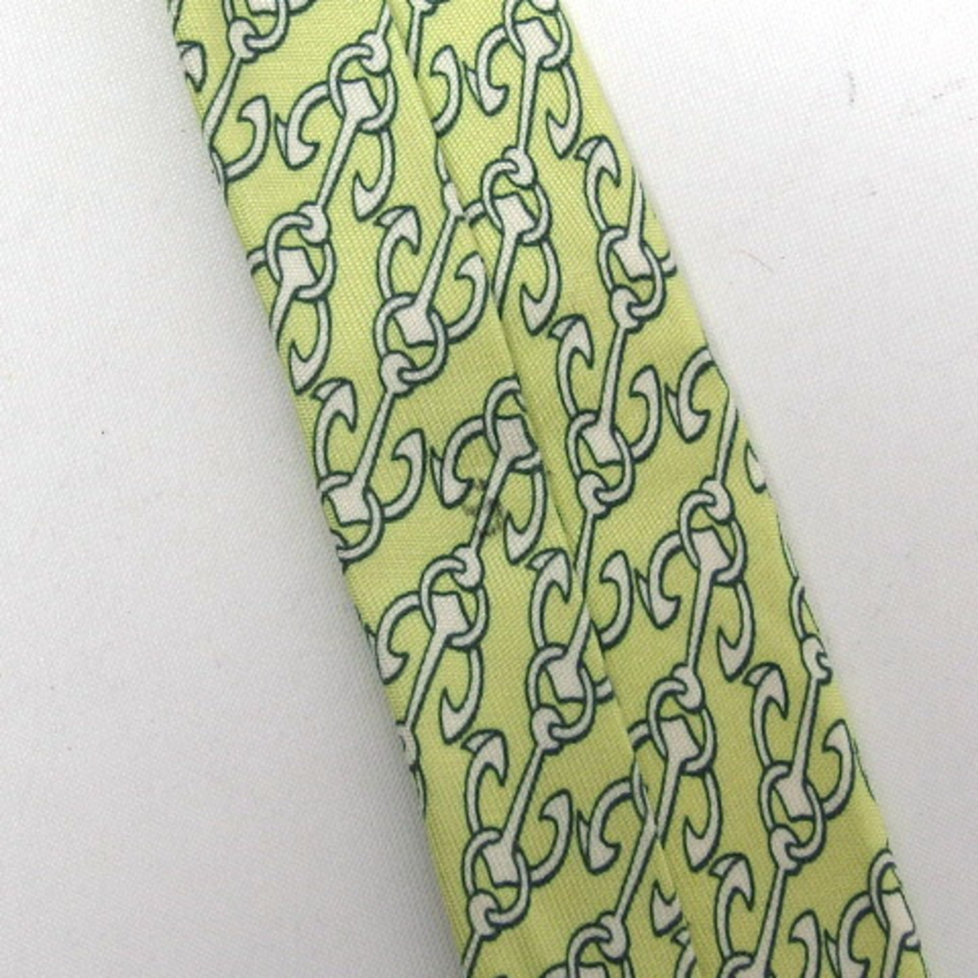 Hermes Poseidon silk tie anchor chain