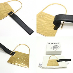 Loewe LOEWE Bag Motif Charm Metal/Leather Gold/Black Anagram