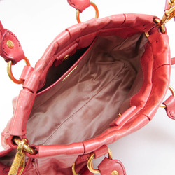 Miu Miu VITELLO LUX RN0647 Women's Leather Handbag,Shoulder Bag Rose Pink