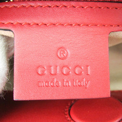Gucci Nymphair 459076 Women,Men Leather,Bamboo Handbag,Shoulder Bag Red Color