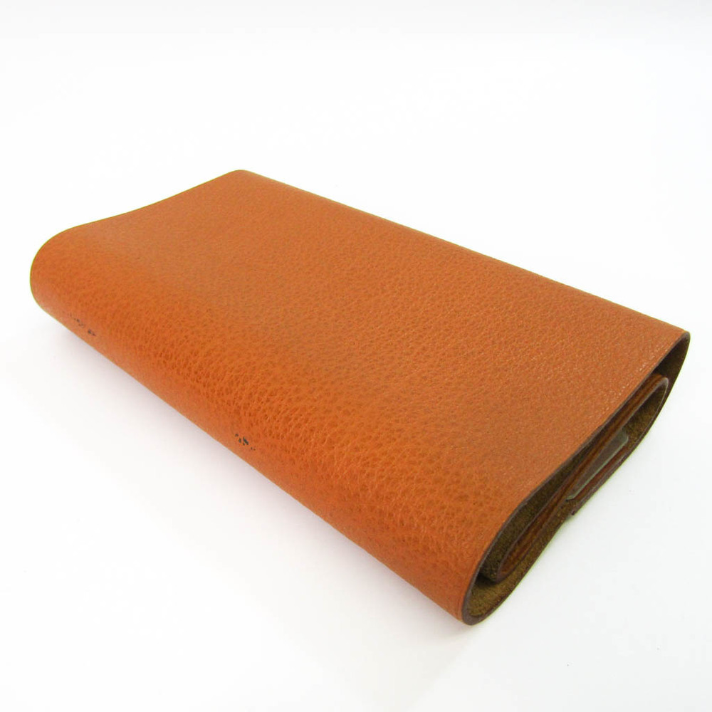Hermes Buffalo Leather Notebook Brown Roll Notes