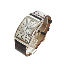 Franck Muller Long Island Bee Retrograde Watch 1100 DS R Automatic Winding (with Manual Winding) White Dial K18 Gold Leather Belt Men's FRANCK MULLER