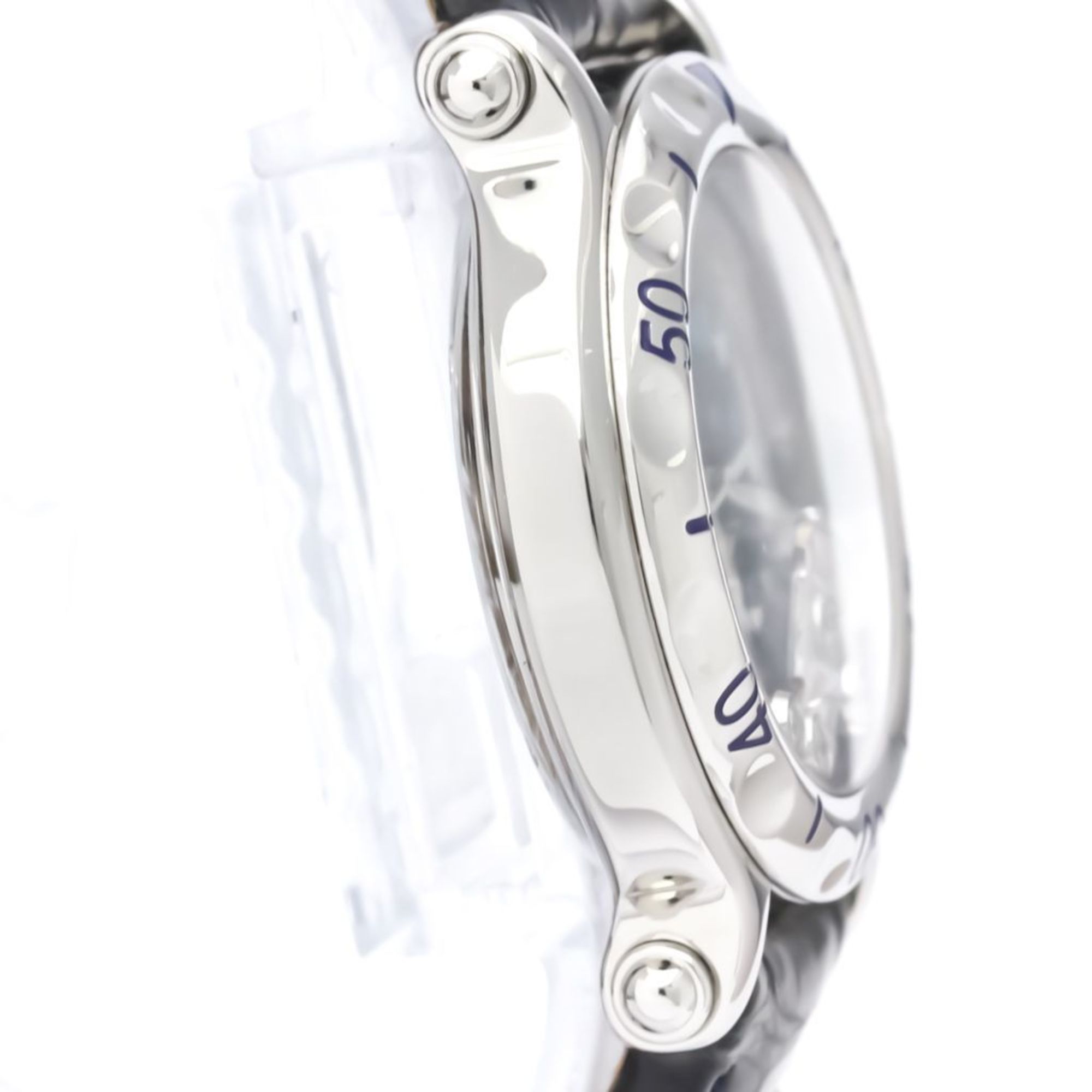 Polished CHOPARD Happy Sport Aquarius Diamond MOP Dial Watch 27/8438 BF551529