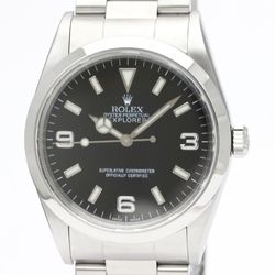 Polished ROLEX Explorer I A Serial Steel Automatic  Mens Watch 114270 BF551714