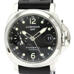 Polished PANERAI Luminor GMT Steel Automatic Mens Watch PAM00159 BF549926