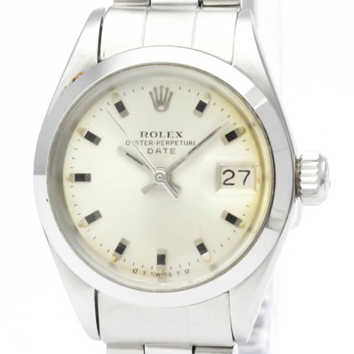 Vintage ROLEX Oyster Perpetual Date 6916 Steel Automatic Ladies Watch BF545173