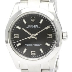 ROLEX Oyster Perpetual 177200 M Serial Steel Automatic Unisex Watch BF549538