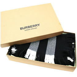 Burberry Wool Muffler Mega Plaid White x Black BURBERRY | Women's Men's