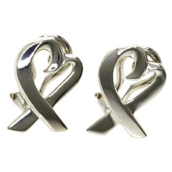 Tiffany Loving Heart Earrings Silver Ladies TIFFANY&Co.