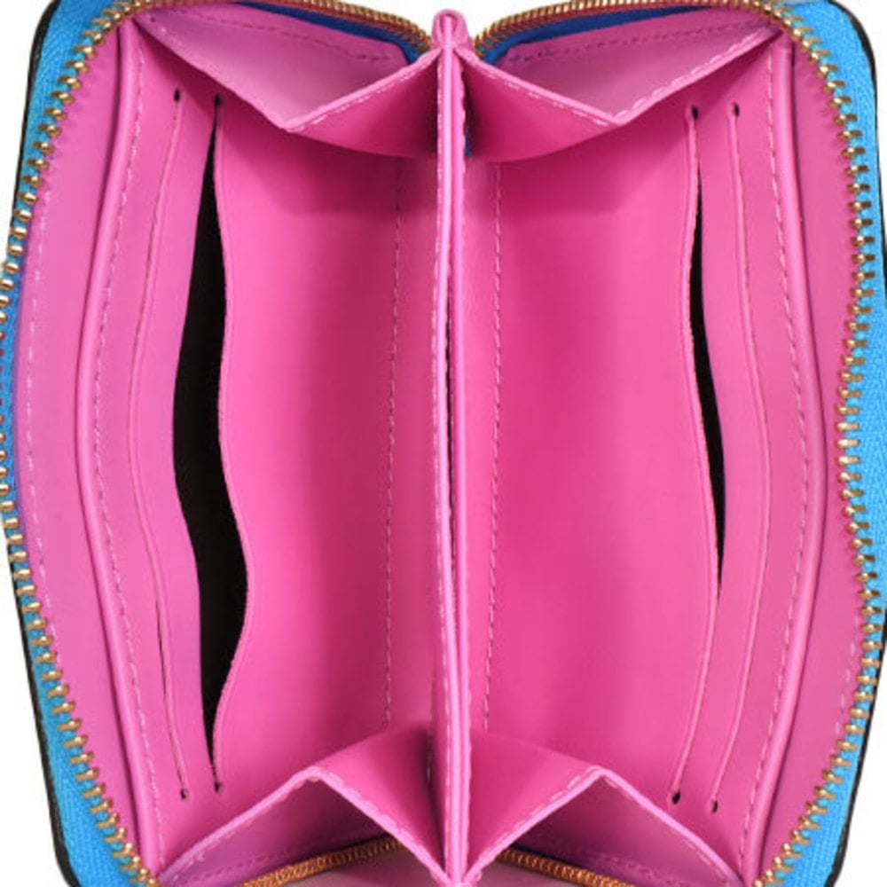 Louis Vuitton, Bags, Louis Vuitton Zippy Coin Purse Monogram Vernis Baby  Blue Neon Pink M8155
