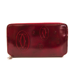 Cartier Happy Birthday L3000721 ED Women's Leather Long Wallet (bi-fold) Red Color