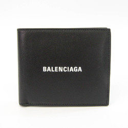 Balenciaga 594315 Women,Men Leather Wallet (bi-fold) Black