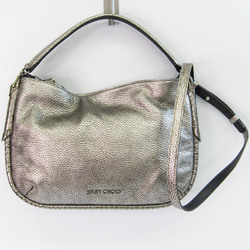 Jimmy Choo Women's Leather Handbag,Shoulder Bag Silver