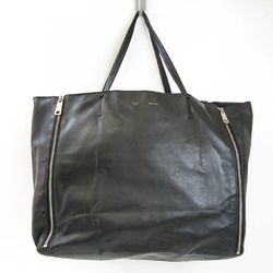 Celine Cabas Horizontal Women's Leather Tote Bag Black