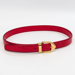 Louis Vuitton Epi Ceinture Classic R15007 Unisex Epi Leather Standard Belt Gold,Red Color 110