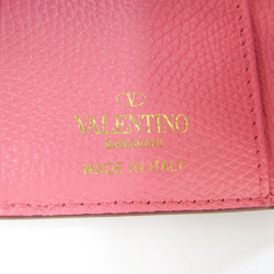 Valentino Garavani V-sling Women's Leather Wallet (tri-fold) Pink
