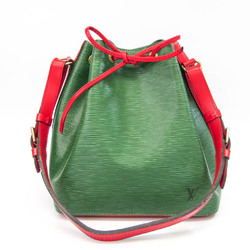 Louis Vuitton Epi Petit Noe M44147 Women's Shoulder Bag Bicolor,Borneo Green,Castilian Red